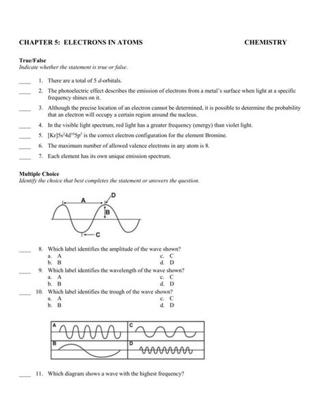 arrangement of electrons in atoms chaptertest 4 Reader