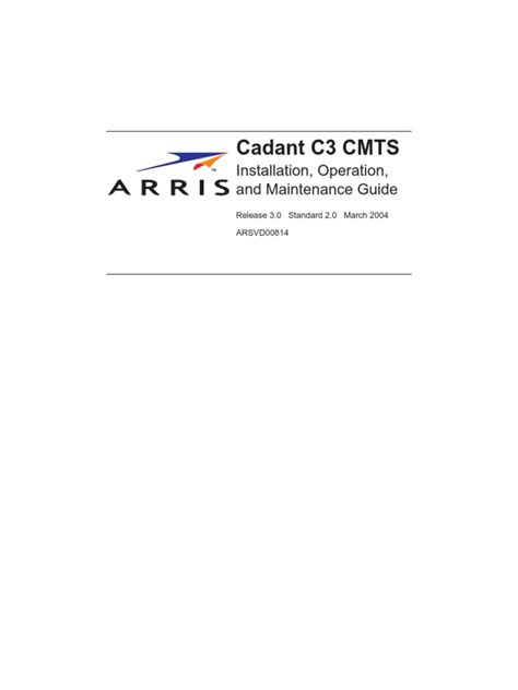 arris cmts manual pdf Kindle Editon