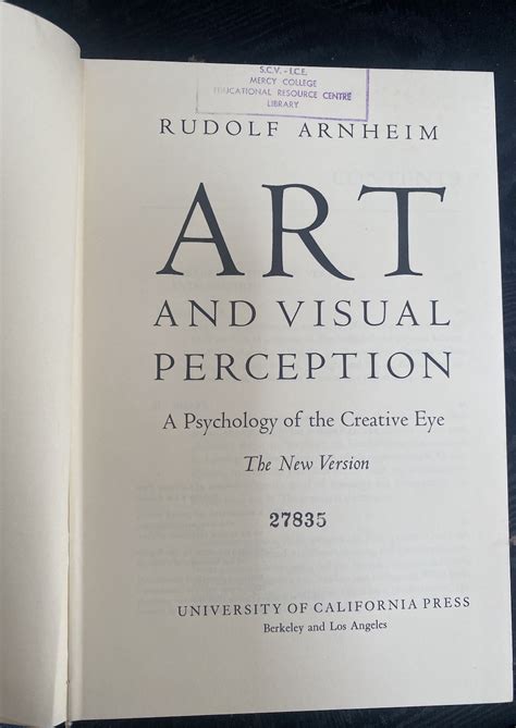 art and visual perception a psychology of the creative eye Doc