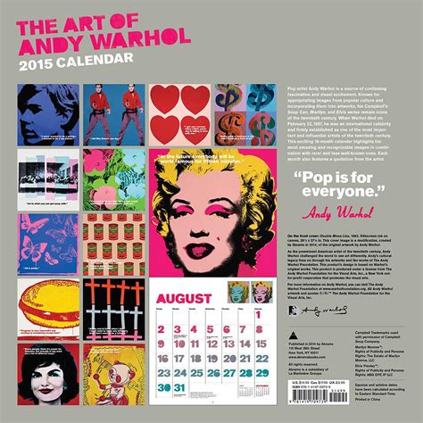 art of andy warhol 2015 wall calendar PDF