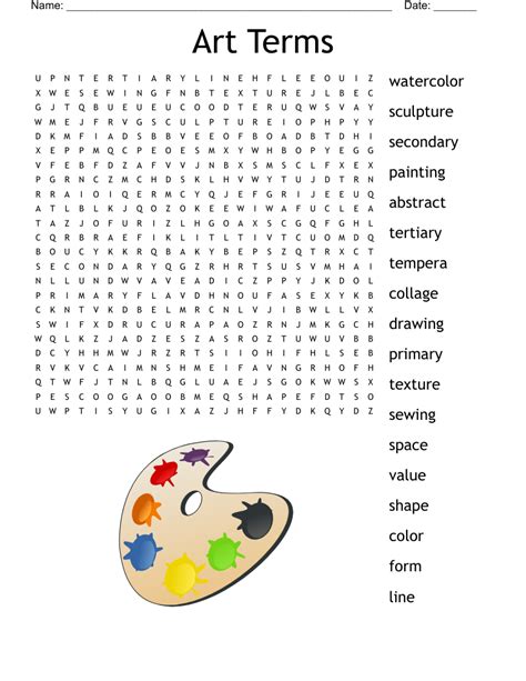 art terms word search answer key Reader