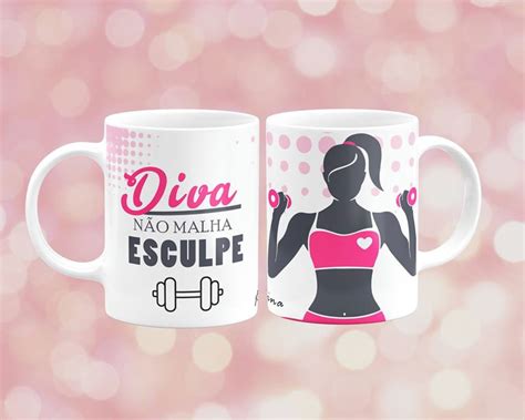 arte caneca fitness