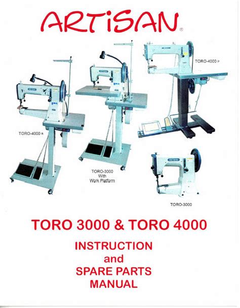 artisan toro 4000 parts list user guide Reader