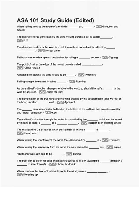 asa 101 study guide Reader