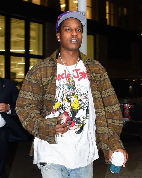 asap rocky flannel shirt