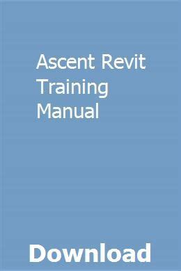 ascent revit training manual Reader