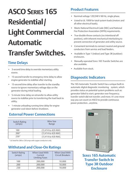 asco transfer switch service manual Reader