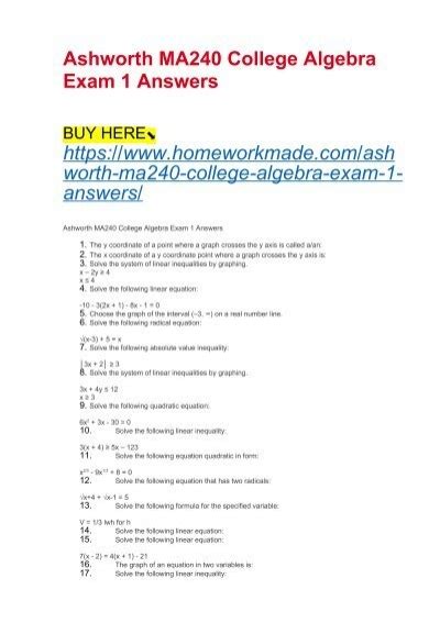 ashworth high school answers Epub