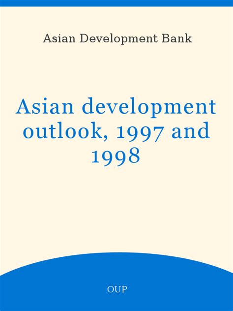 asian development outlook 1998 Epub