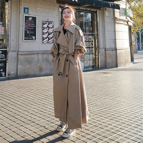 asian trenchcoat fashion