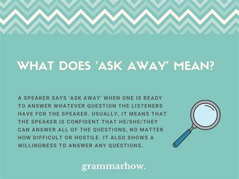 ask away meaning