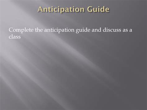ask in anticipation