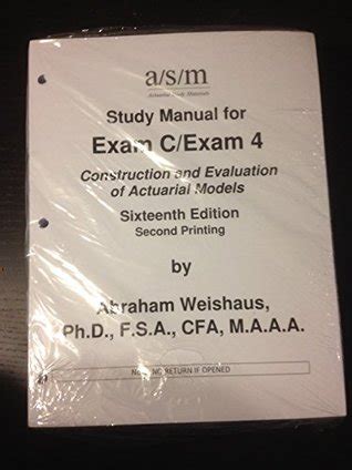 asm exam c study manual Kindle Editon