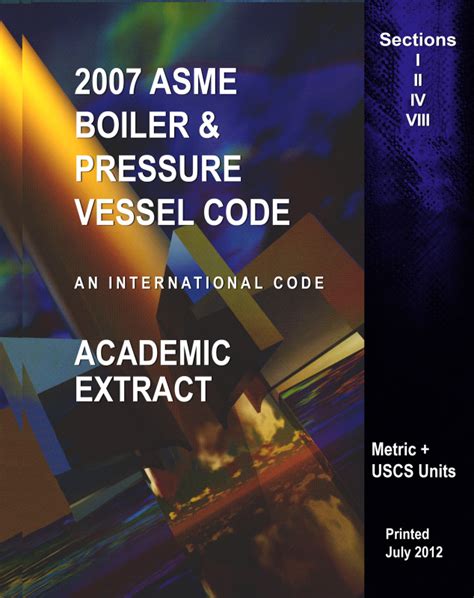 asme boiler pressure vessel code 2007 Reader