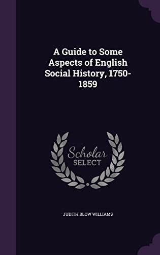 aspects english social history 1750 1859 Kindle Editon