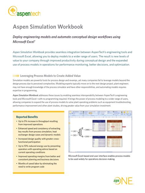 aspen simulation workbook user guide university of Doc