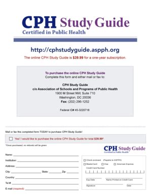 asph cph study guide Reader