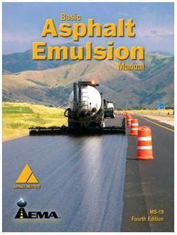 asphalt emulsion manual ms 19 Epub