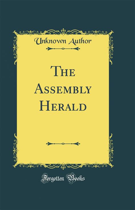 assembly herald classic reprint Epub