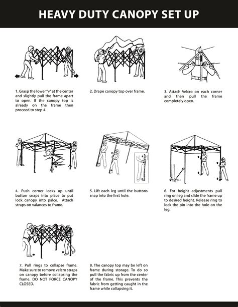 assembly instructions for 10x10 canopy pdf Doc