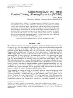 assessing creativity the test for creative thinking Reader