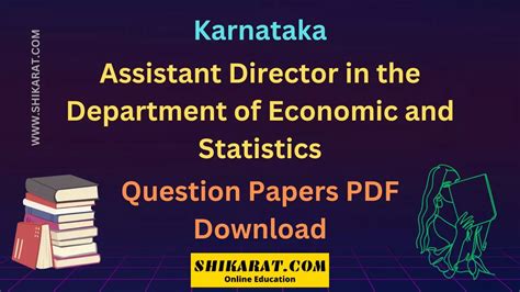 assistant director statistics previous question papers Epub