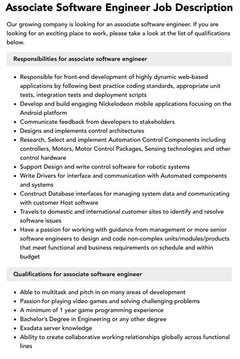 associate software engineer jobs