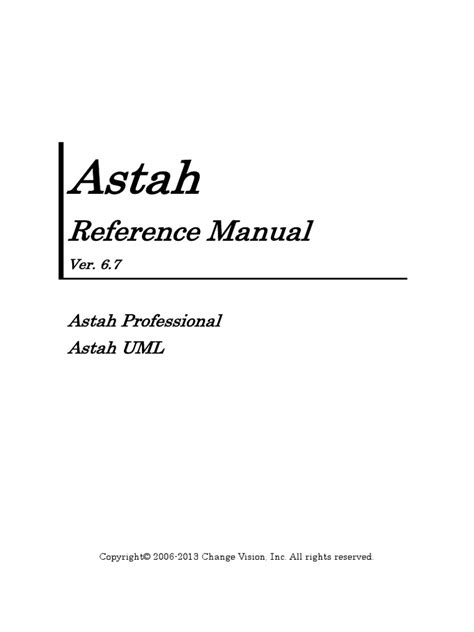 astah professional reference manual pdf Epub