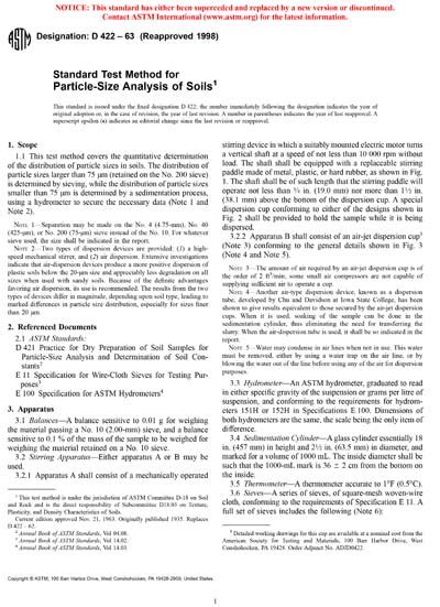 astm d422 63 grain size analysis pdf Ebook Kindle Editon