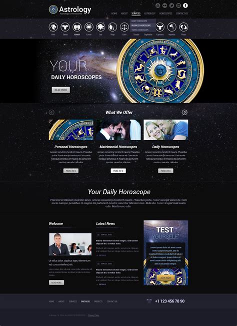Astrology Web Templates