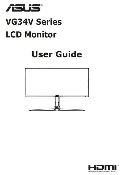 asus monitor user guide PDF