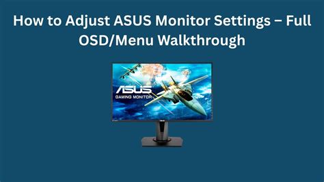 Asus Osd Walkthrough