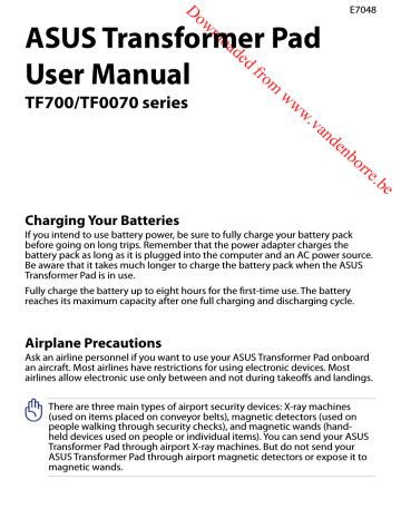 asus tf700 user guide PDF