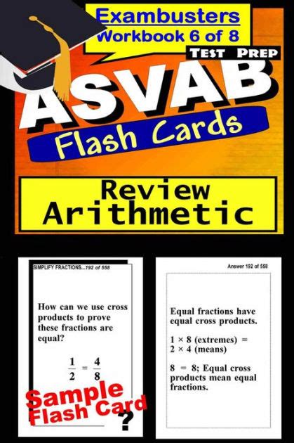 asvab test prep arithmetic review flashcards asvab study guide book 6 exambusters asvab study guide Kindle Editon