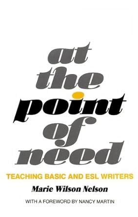 at the point of need teaching basic and esl writers Kindle Editon
