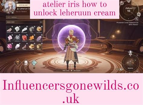 atelier iris how to unlock leheruun cream