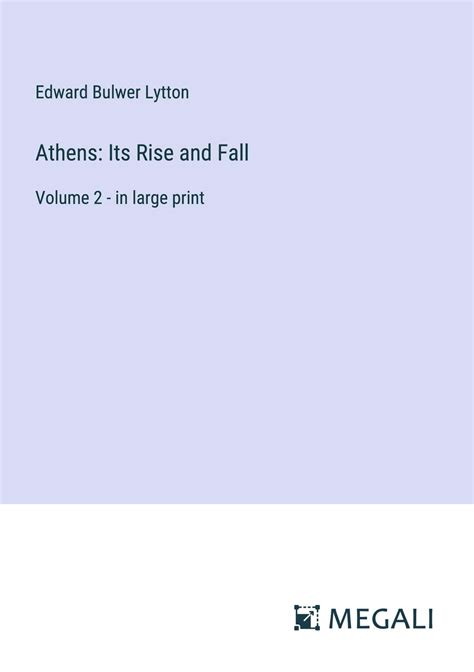 athens rise fall edward bulwer lytton Epub