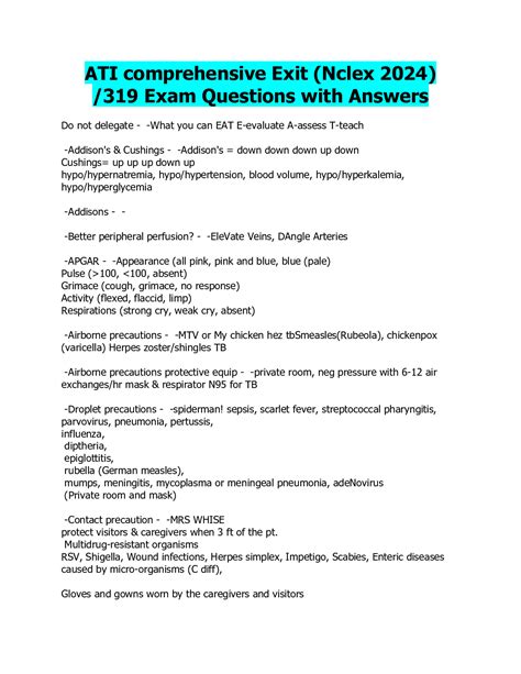 ati exit exam questions Ebook Doc