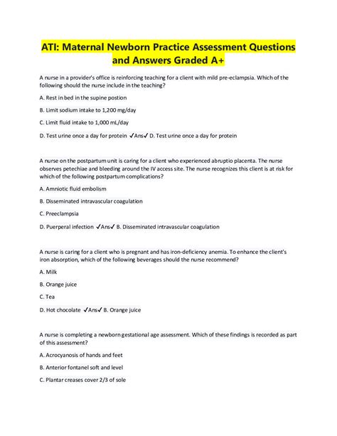 ati practice assessment answers Epub