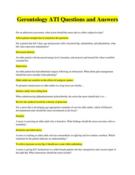 ati questions and answers Reader