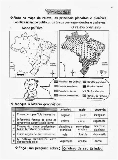 atividades de geografia 5 ano