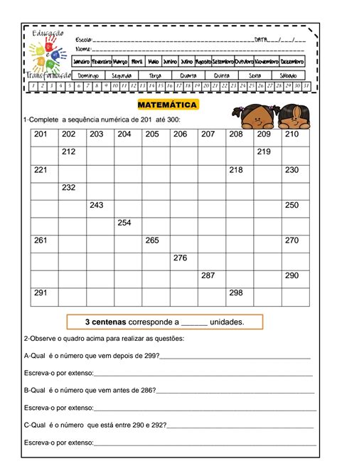 atividades de matematica para 2 ano