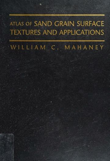 atlas of sand grain surface textures and applications PDF