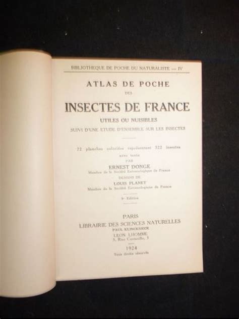atlas poche insectes france nuisibles Doc