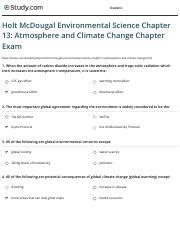 atmosphere climate change holt environmental answers PDF