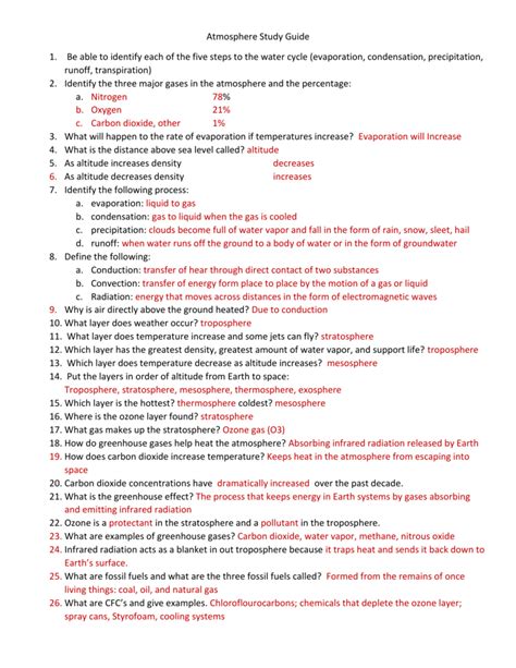 atmosphere guided study answer key Kindle Editon