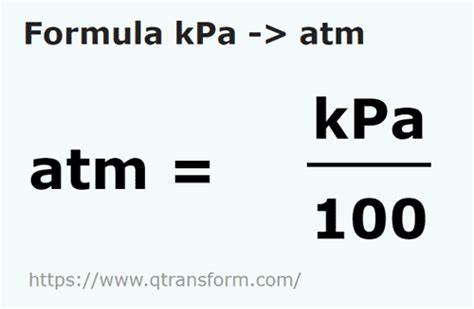 atmospheres to kilopascals