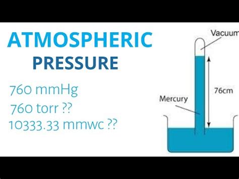 atmospheric pressure in torr