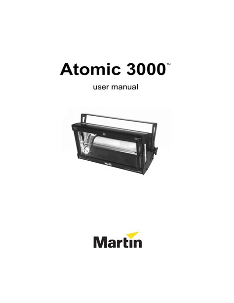 atomic 3000 dmx user manual Doc