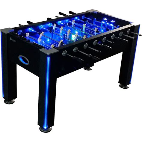 atomic azure led light up foosball table